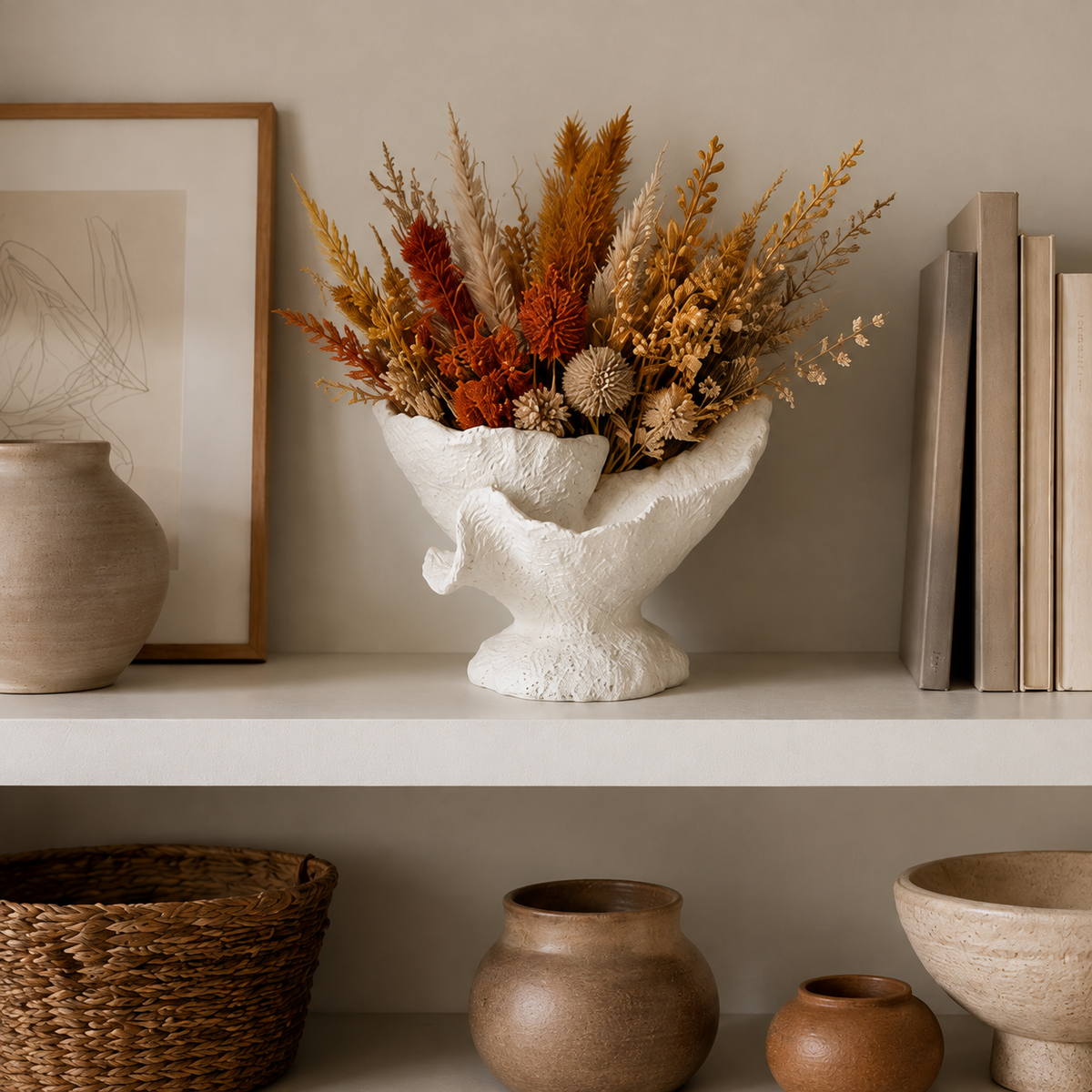 Yosef Organic Flower Polyresin Decor