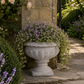 Niomie Cement Low Classic Urn Vase with Tapered Bottom