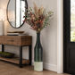 Zeliha Ceramic Bottle Vase with Combed Design