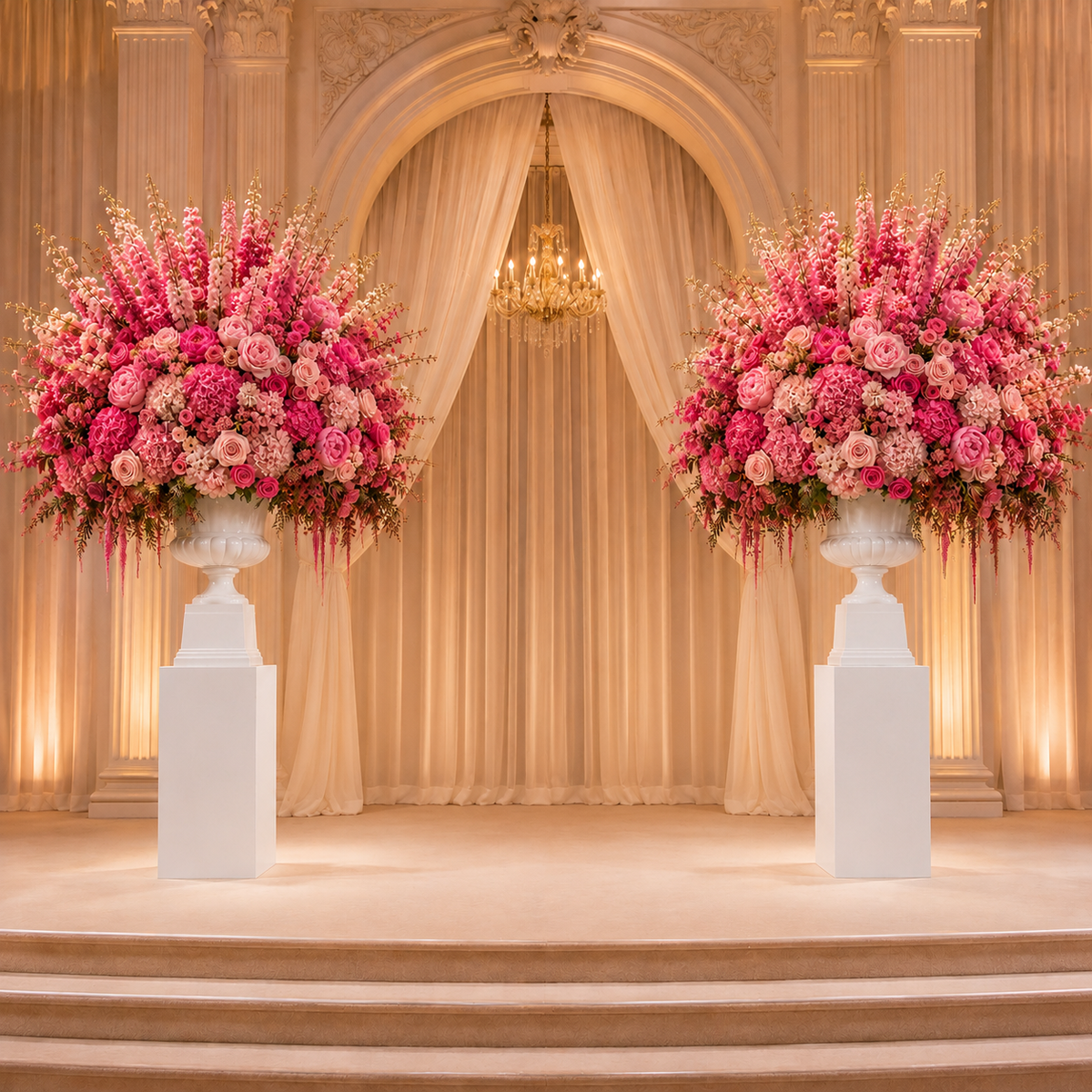 Rune Modern Fiberglass Display Pedestal Column