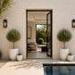 Irina Textured Cylinder Planters with Recessed Pedestal Base (Set of 2)