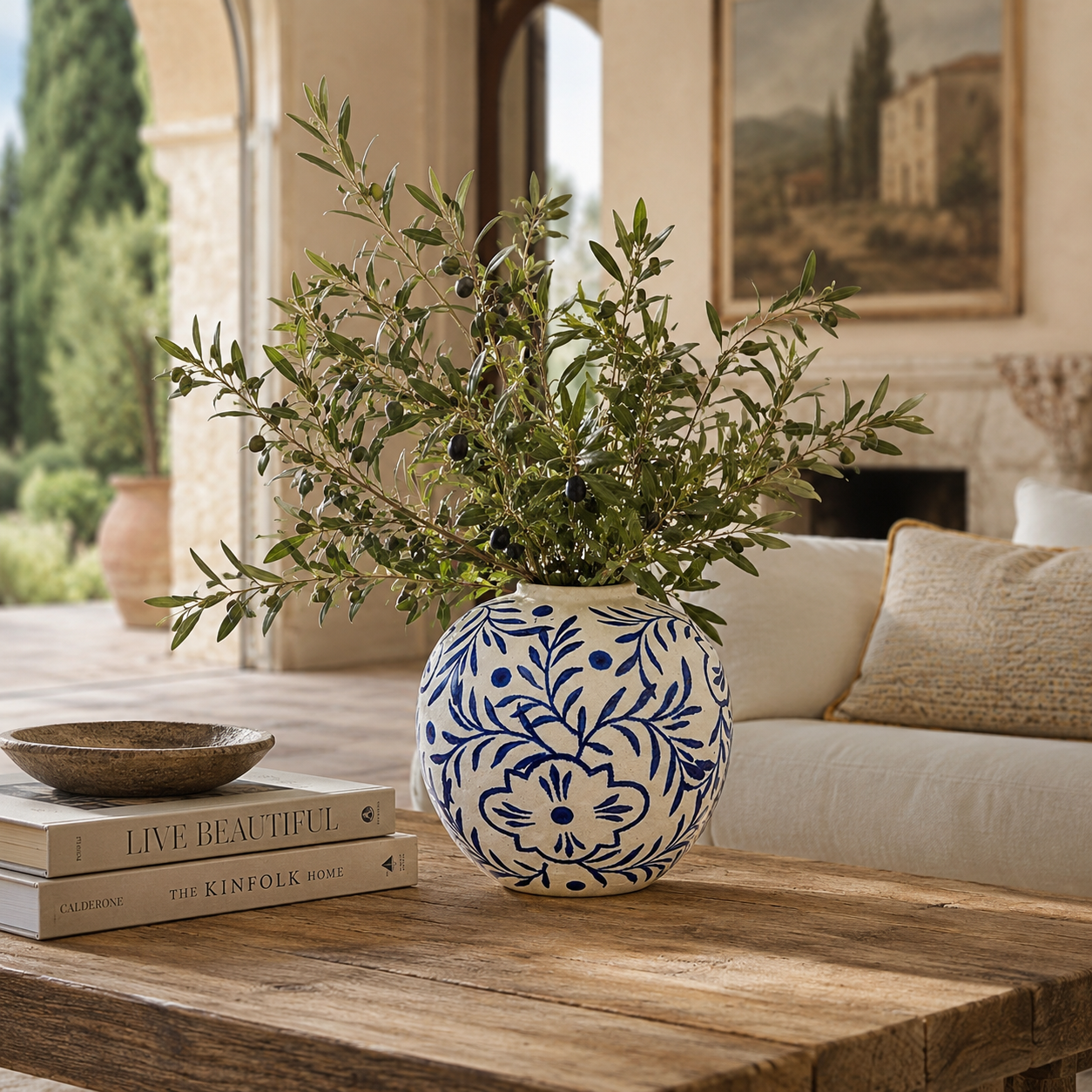 Libi Chinoiserie Ginger Jar Ceramic Vase