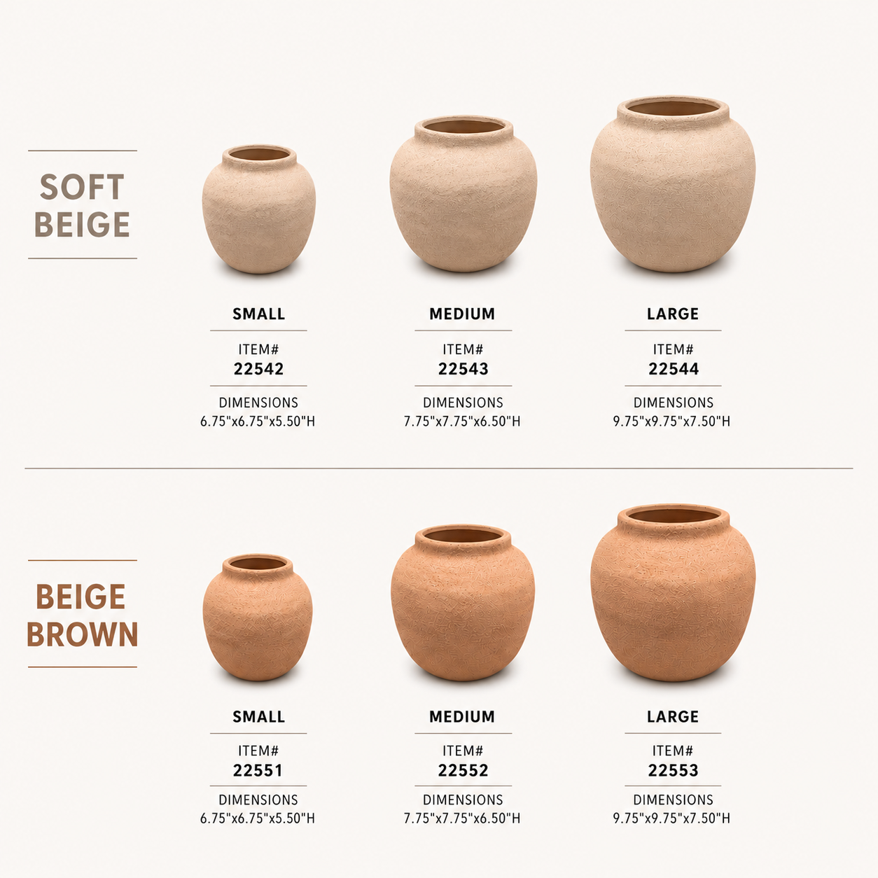 Danya Textured Round Ceramic Vase