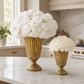 Fiza Fluted Pedestal Ceramic Vase