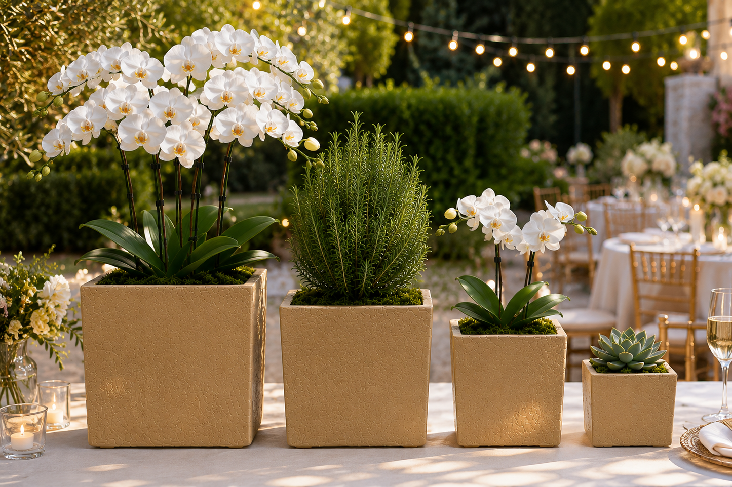 Lerio Textured Cube Ceramic Planter