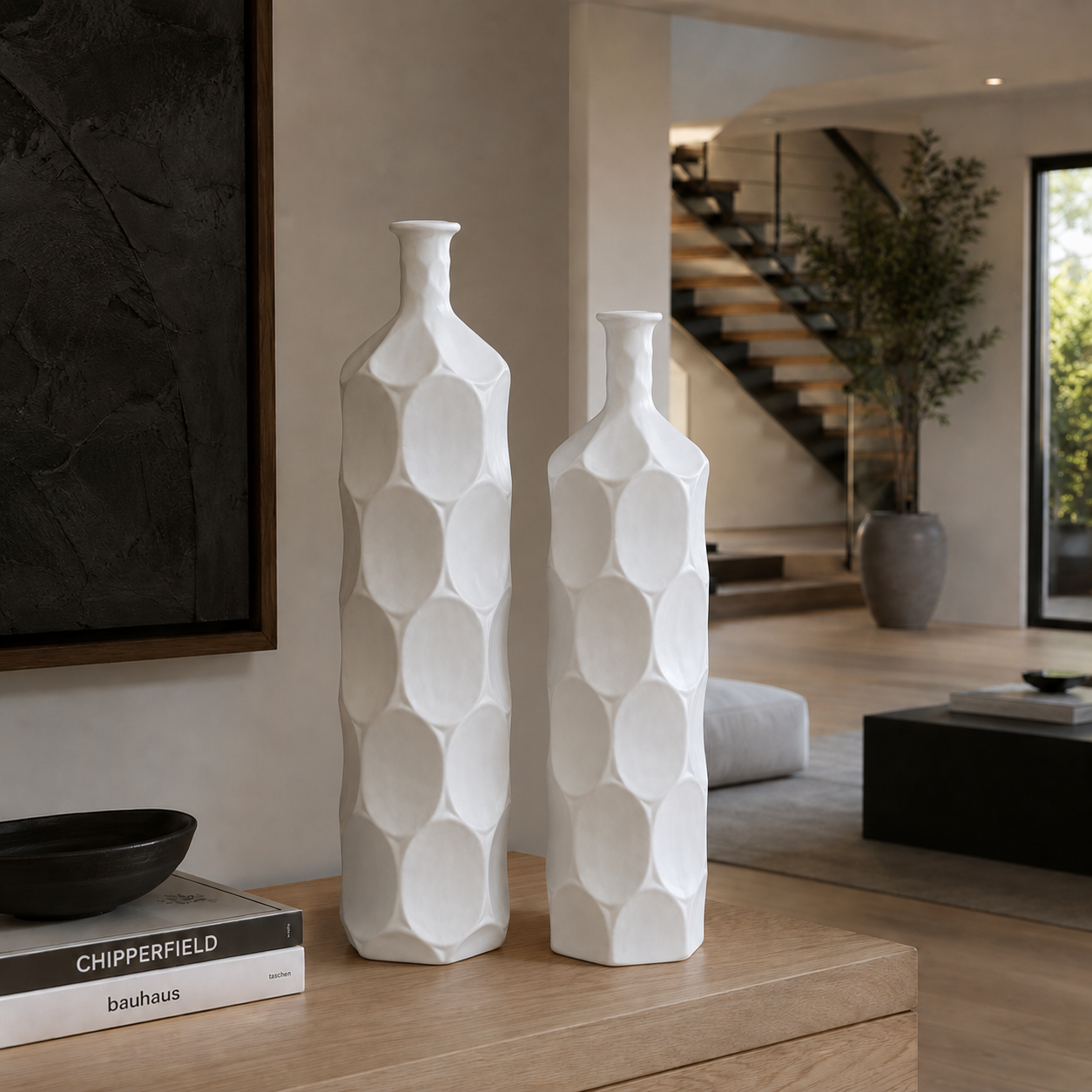 Dotty Ceramic Bottle Vases