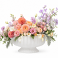 Pavin Off-White Matte Compote Planters