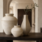 Nixie Handcrafted Faceted Pear-Shaped Terracotta Vase