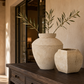 Misu Handcrafted Faceted Terracotta Planter Vase