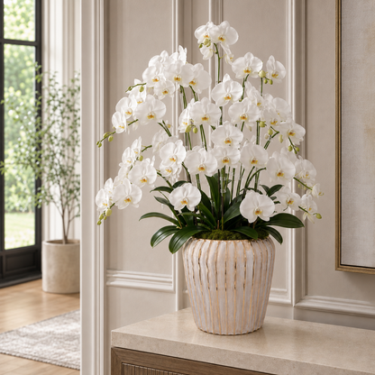 Prima Ribbed Ceramic Planter