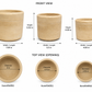 Romi Minimalist Cylindrical Ceramic Planter