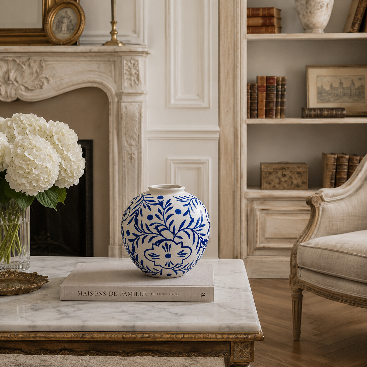 Libi Chinoiserie Ginger Jar Ceramic Vase