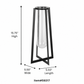 Corven Hanging Tube Vase Stand