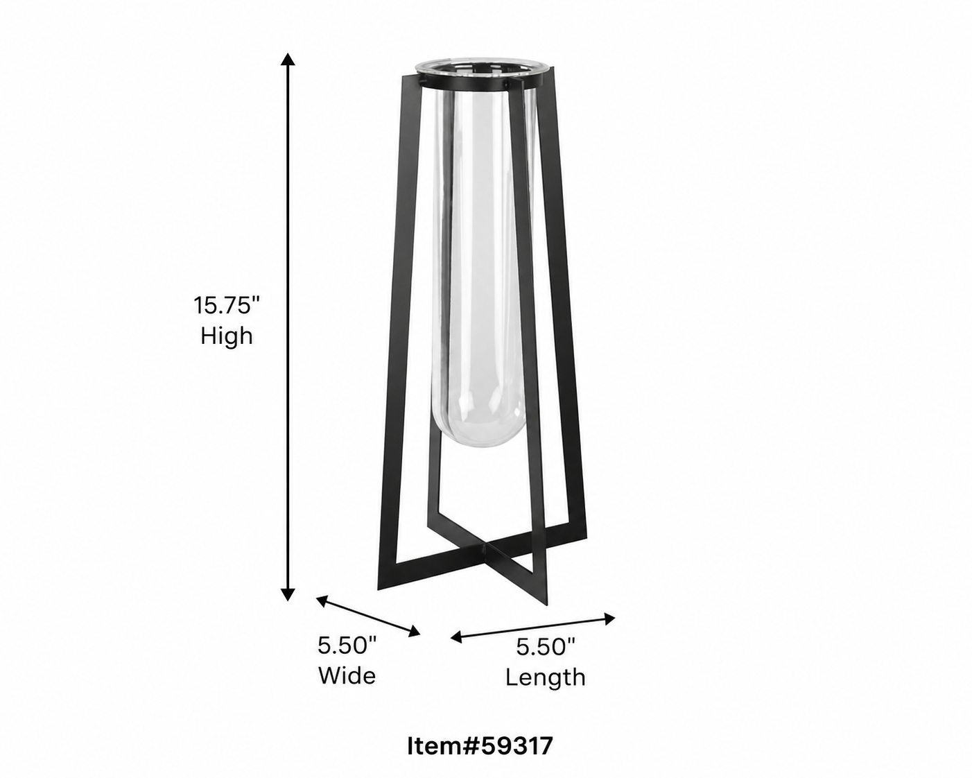 Corven Hanging Tube Vase Stand
