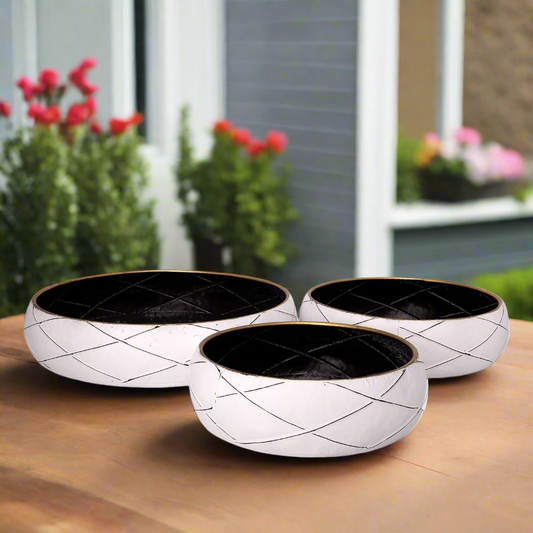 Daryna Metal Round Planter Set (Set of 3)