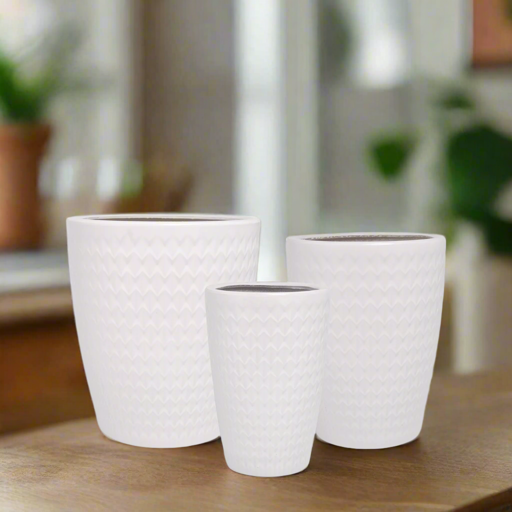 Myrtle Ceramic Pot Set (Set of 3)