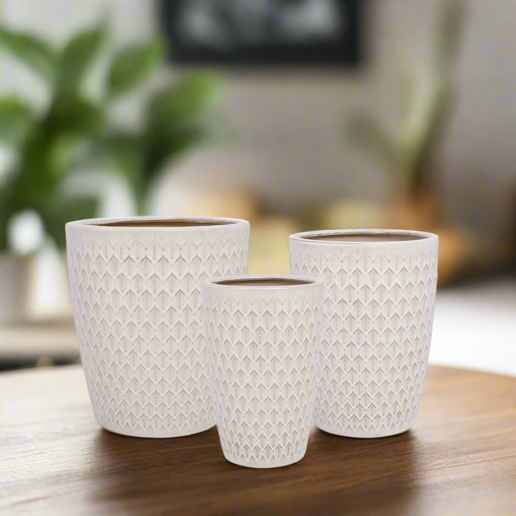 Myrtle Ceramic Pot Set (Set of 3)