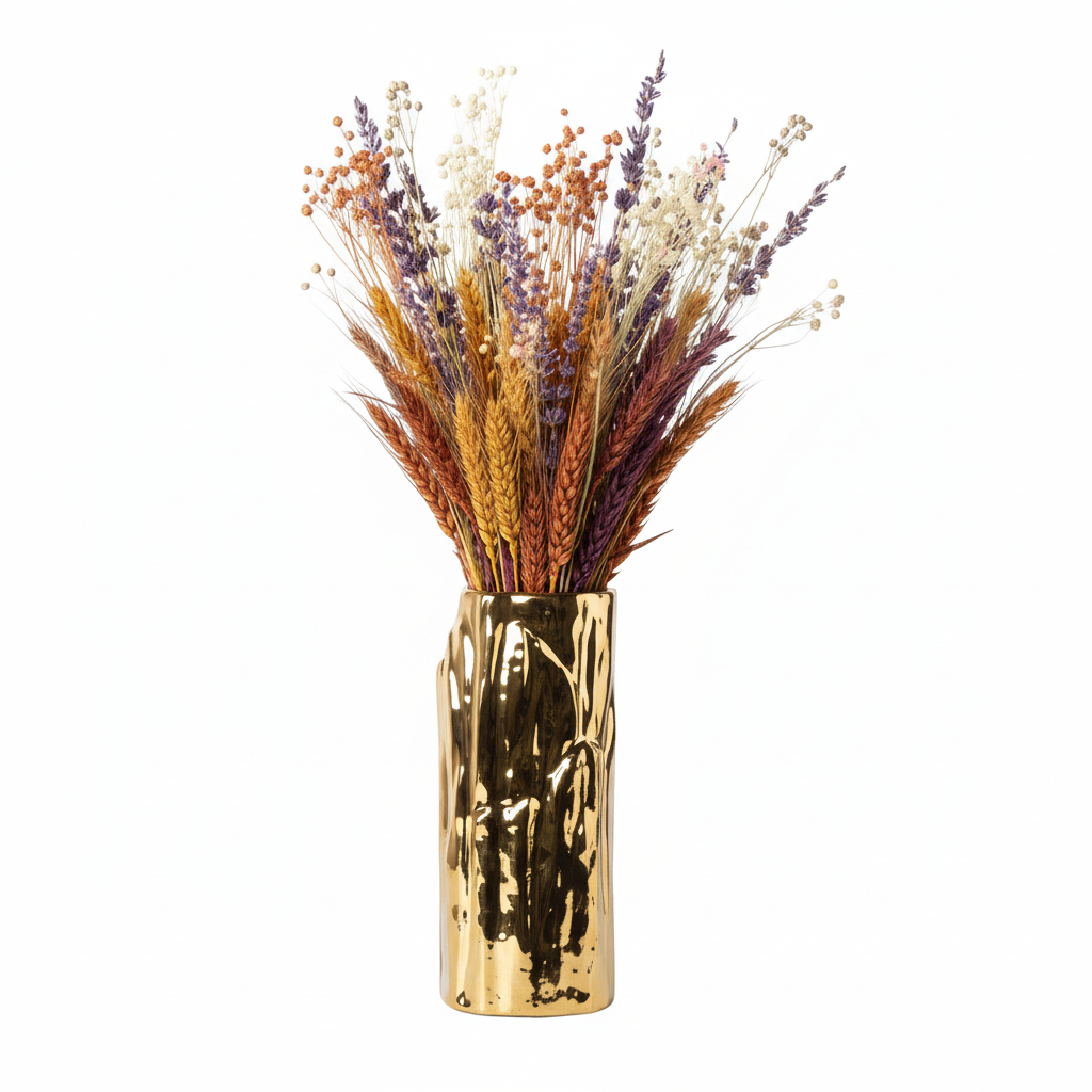 Sabine Ceramic Round Embossed Abstract Vase