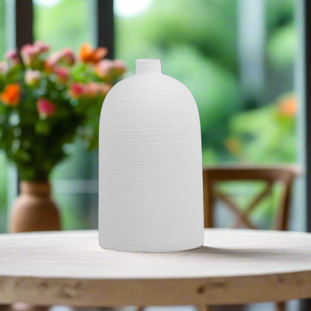 Hartlen Ceramic Textured Accent Vase