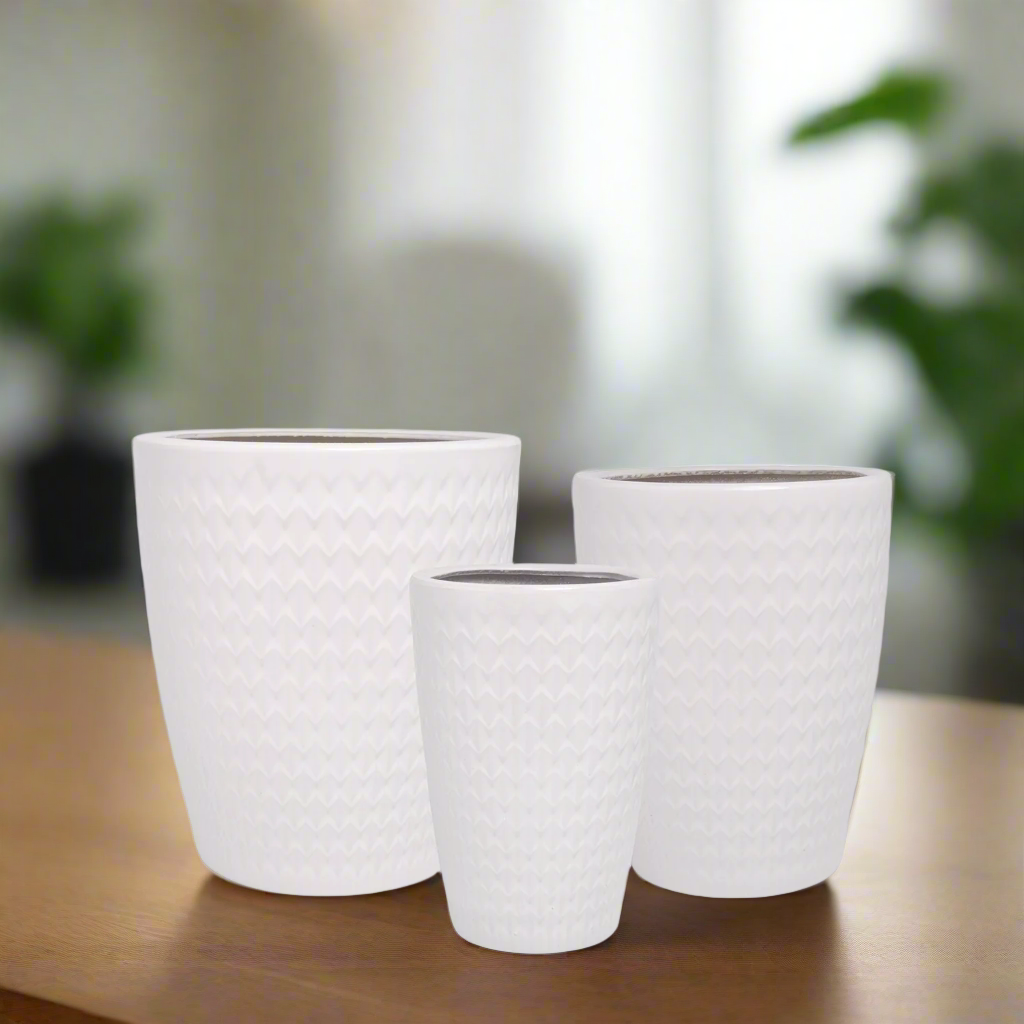 Myrtle Ceramic Pot Set (Set of 3)