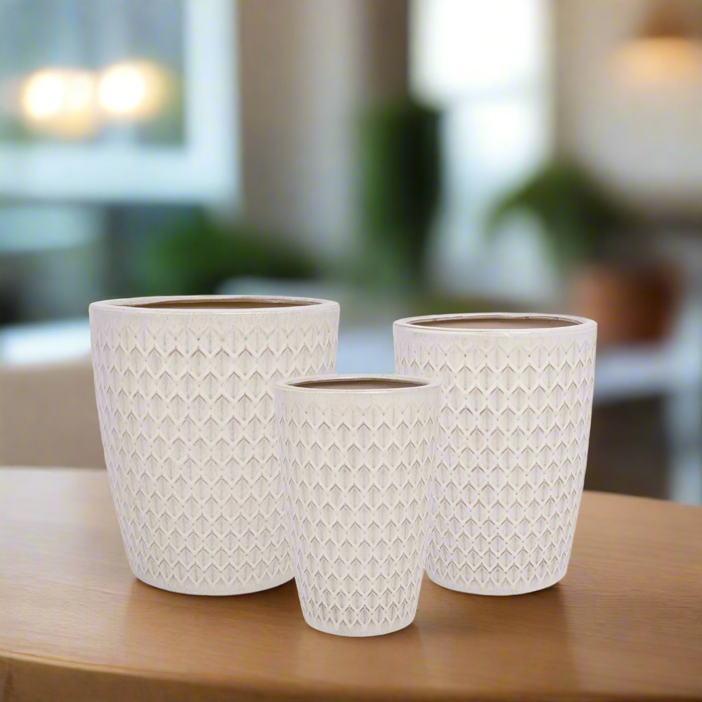 Myrtle Ceramic Pot Set (Set of 3)