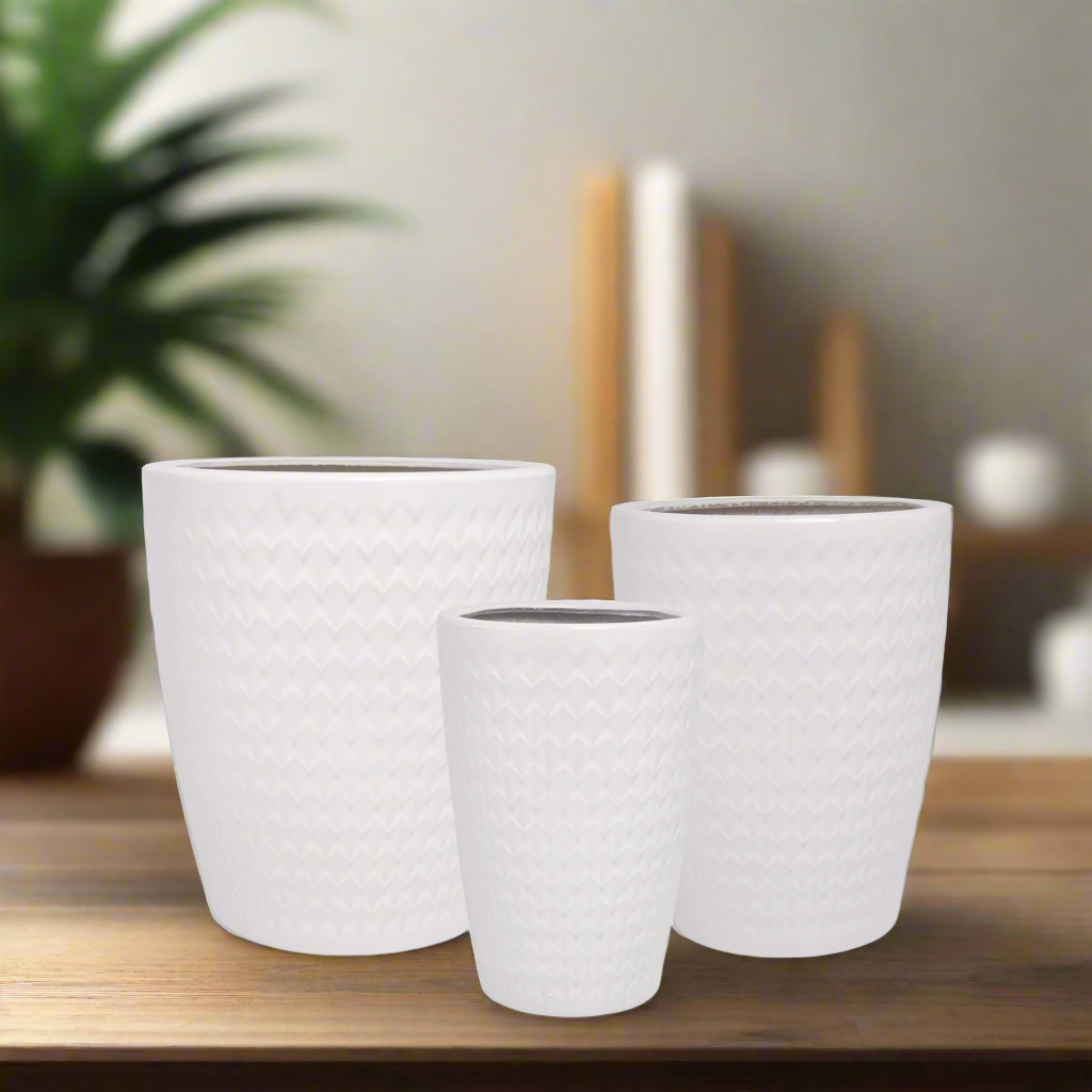 Myrtle Ceramic Pot Set (Set of 3)