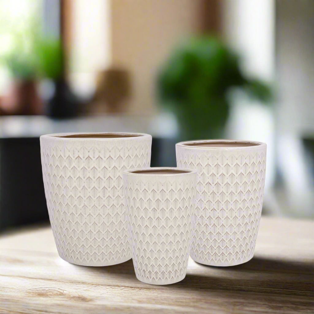 Myrtle Ceramic Pot Set (Set of 3)