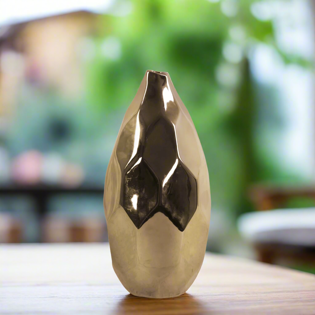 Tillee Ceramic Bellied Pattern Vase