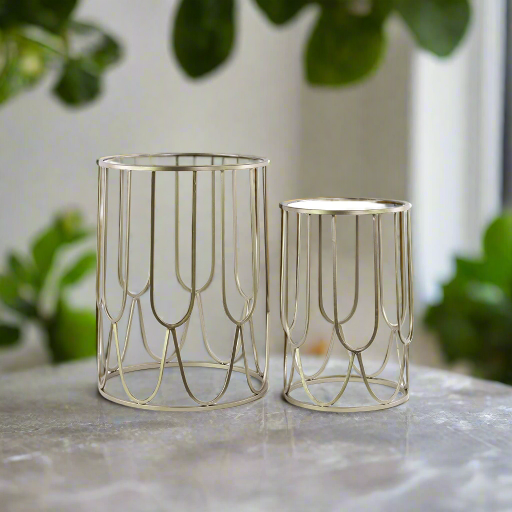 Serina Metal Nesting Accent Tables