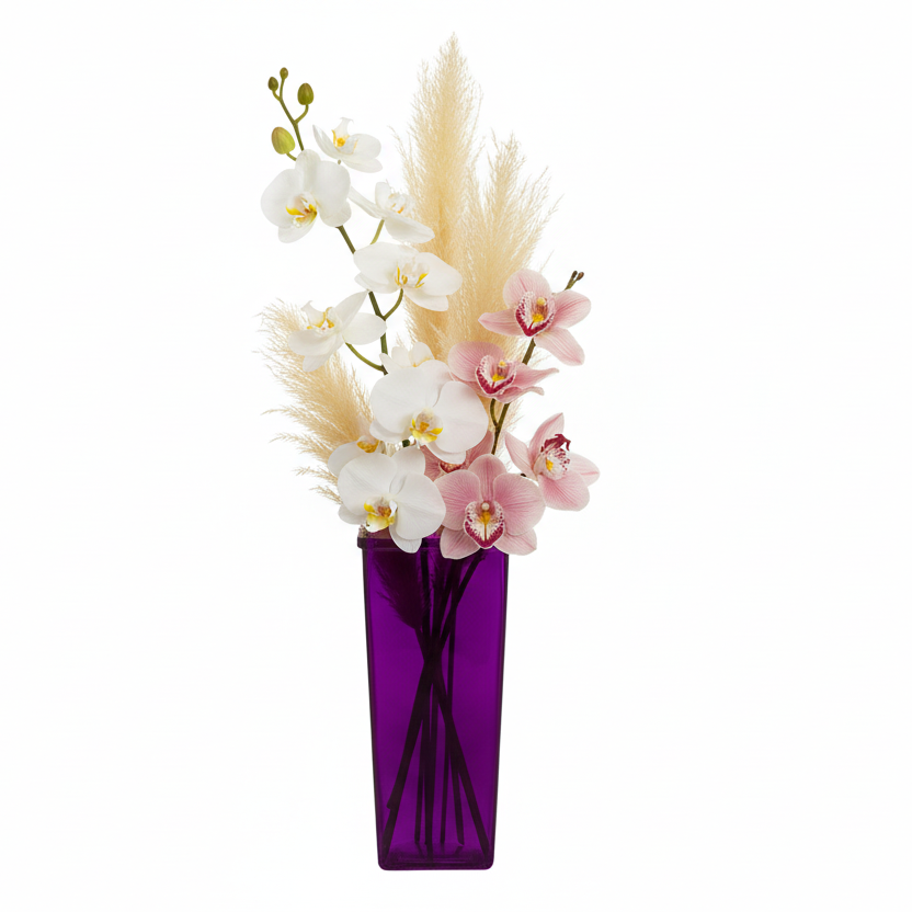 Billie Tapered Square Glass Vase