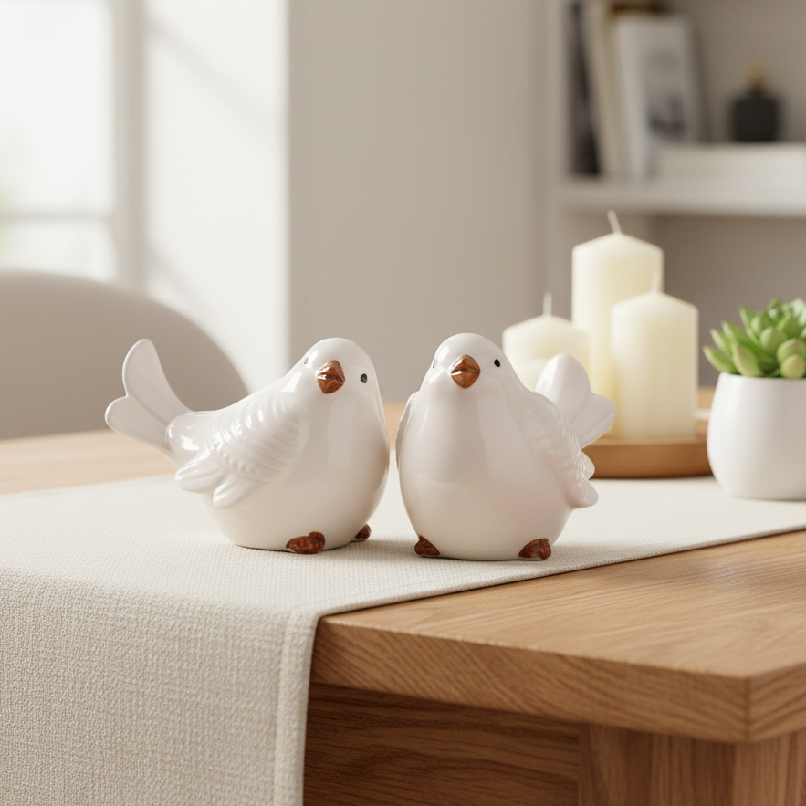 Soriel Gloss Blue Cardinal Bird Figurines