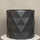 Dagen Diamond Embossed Ceramic Pot Set (Set of 3)