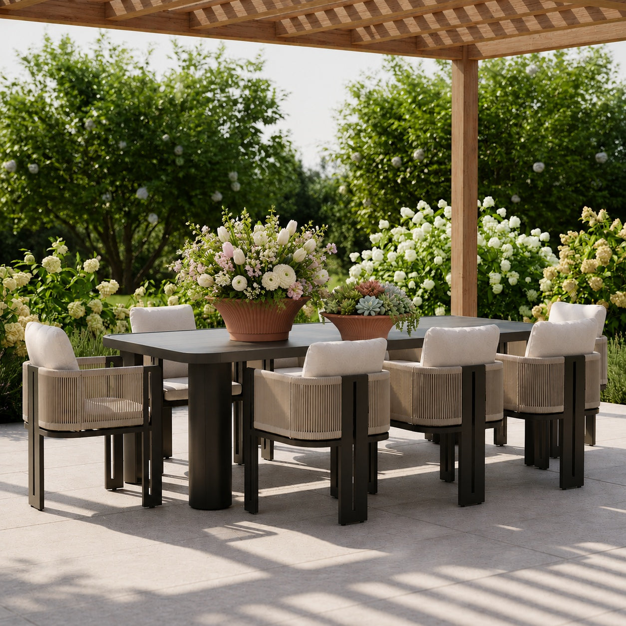 Piper Terracotta Round Planter Set (Set of 2)